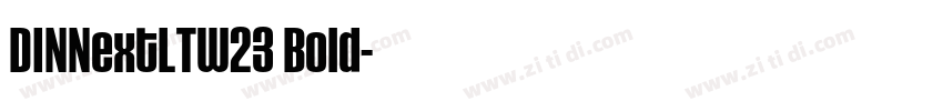 DINNextLTW23 Bold字体转换